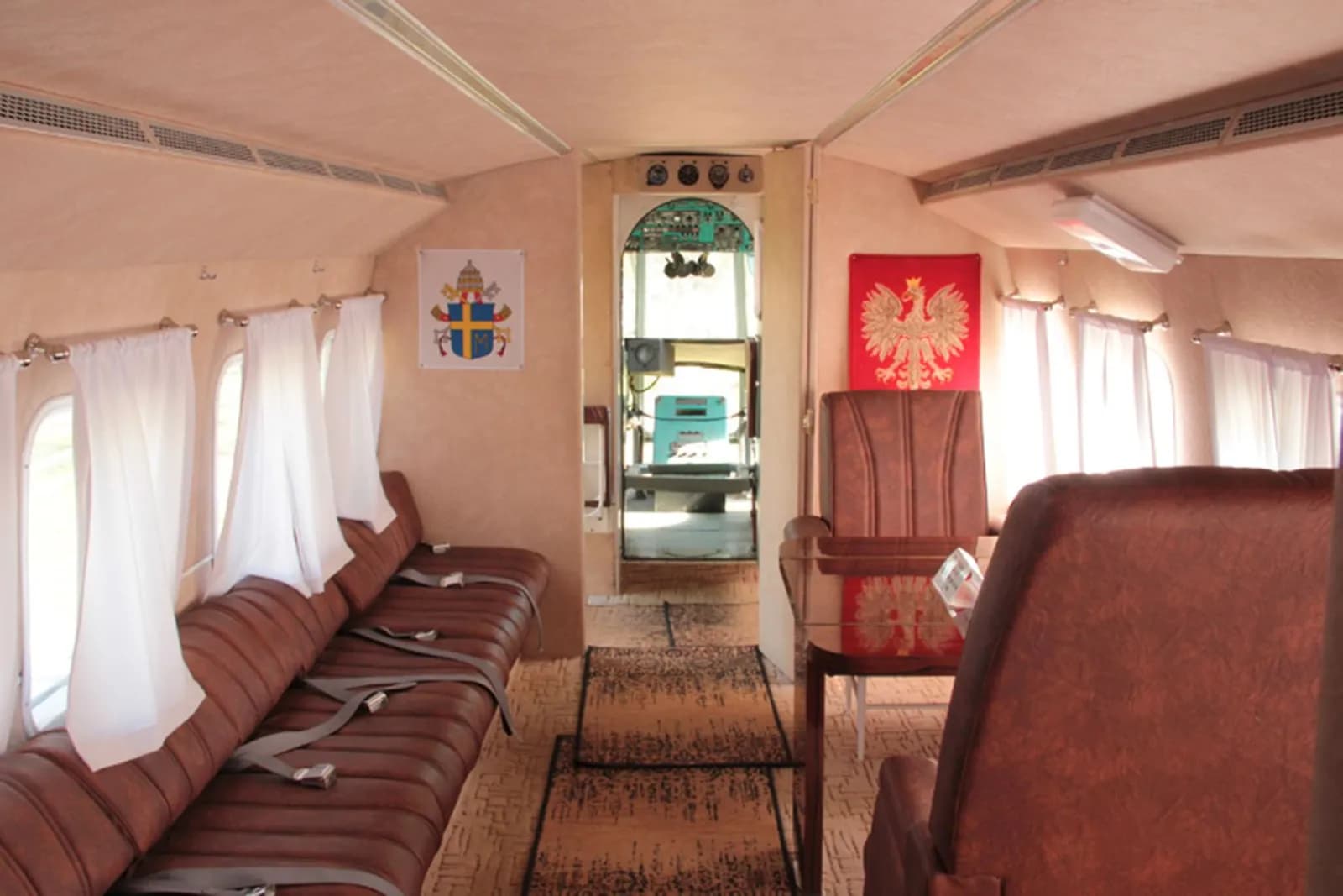 Papal Helicopter interior